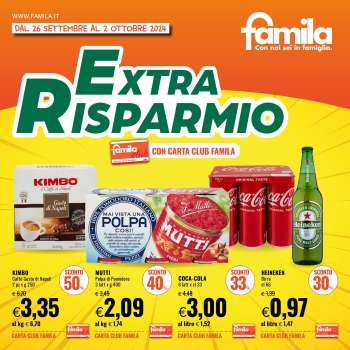 Volantino Famila - 26/9/2024 - 2/10/2024.