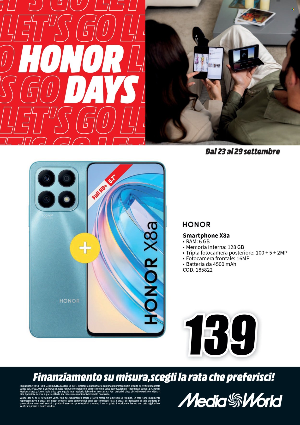 Volantino MediaWorld - 23/9/2024 - 29/9/2024. Pagina 3