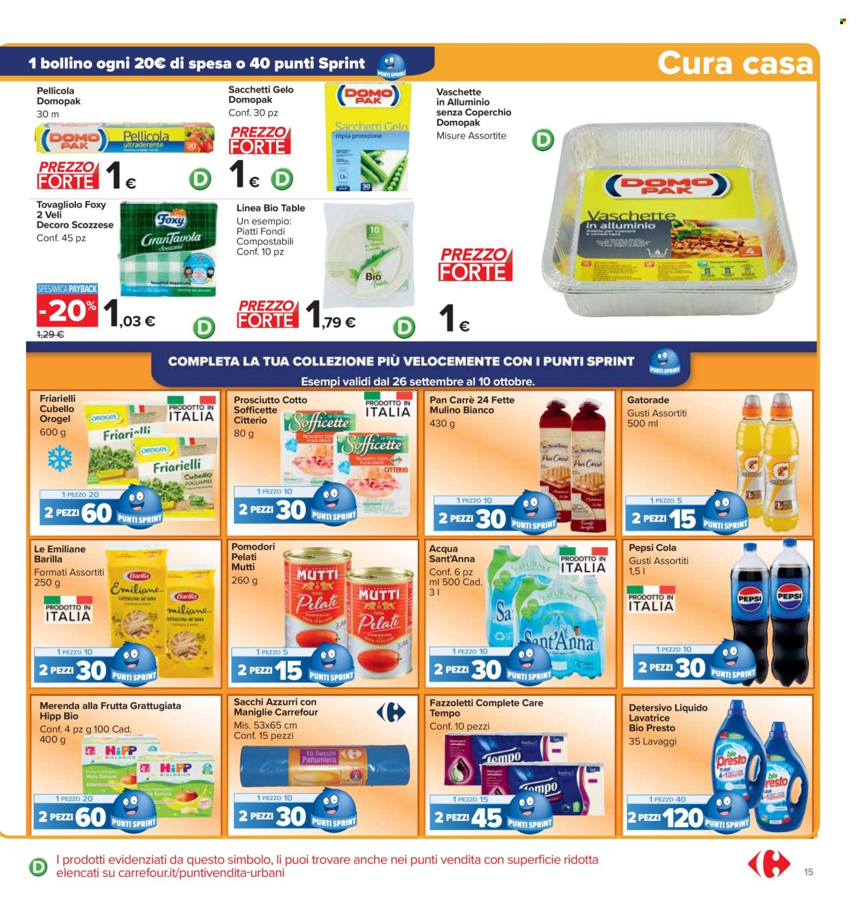 Volantino Carrefour - 26/9/2024 - 10/10/2024. Pagina 15