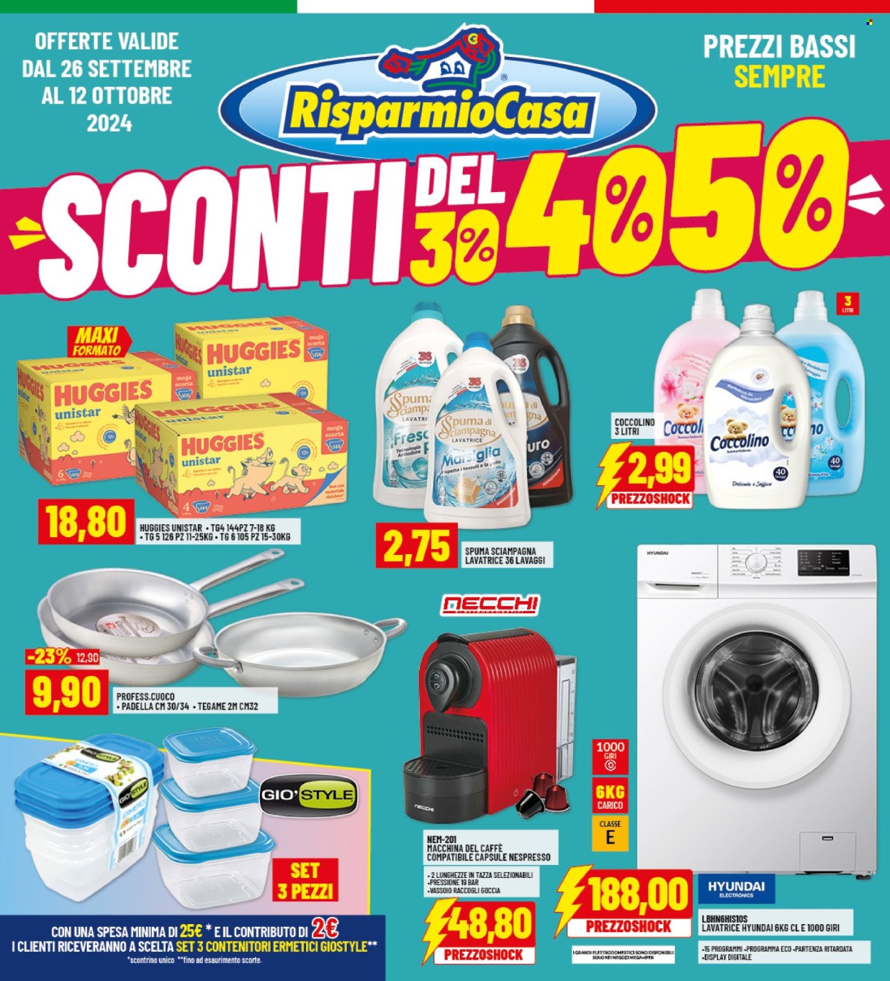 Leták Risparmio Casa - 26.9.2024 - 12.10.2024. Strana 1
