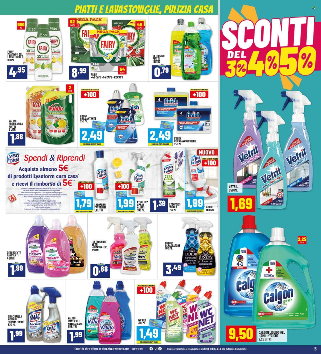 Volantino Risparmio Casa - 26/9/2024 - 12/10/2024. Pagina 5