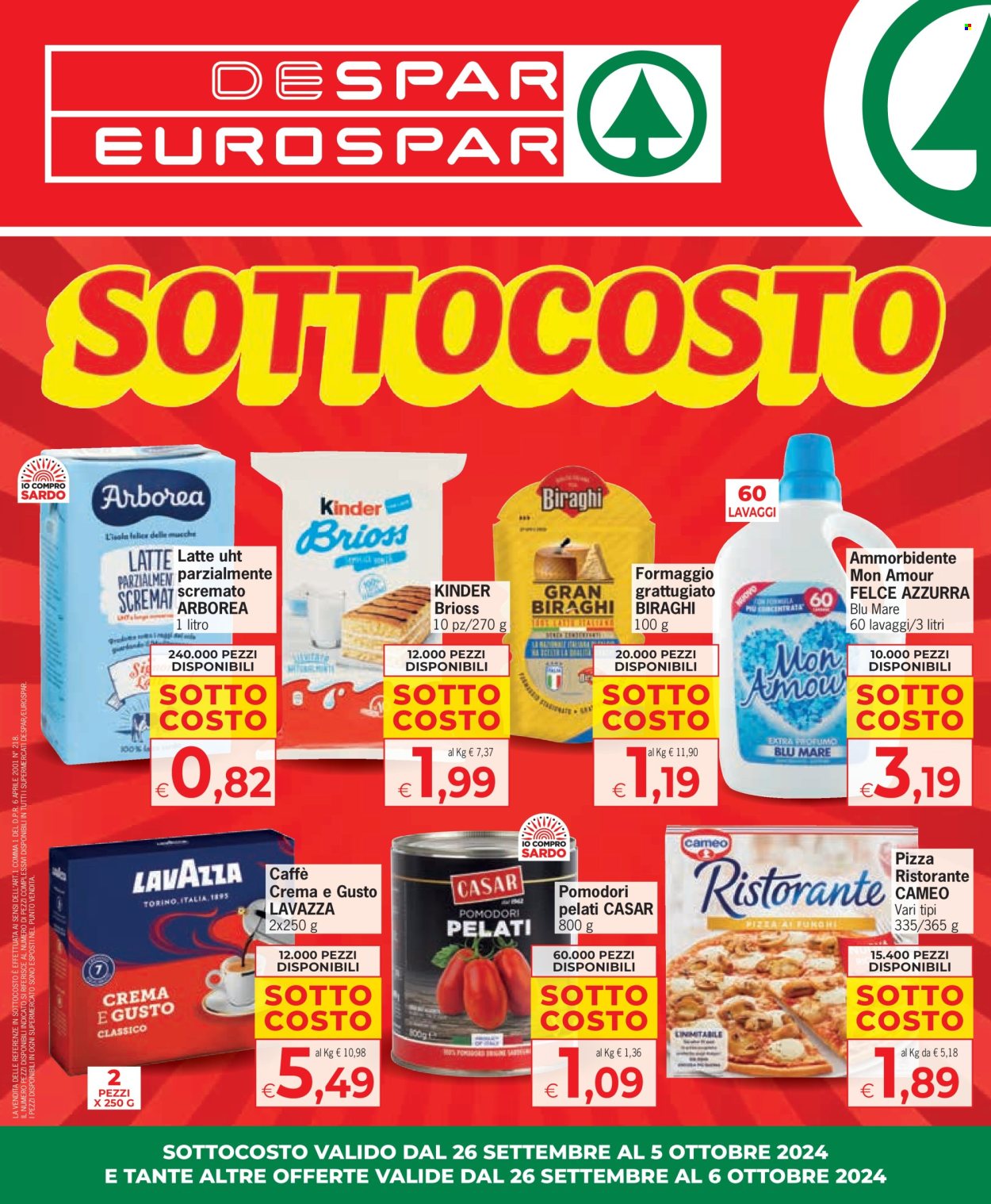 Volantino Eurospar - 26/9/2024 - 6/10/2024. Pagina 1