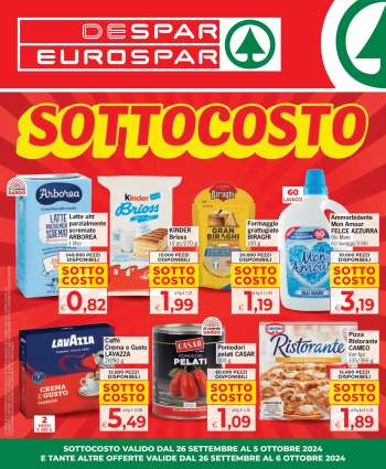 Volantino Eurospar - 26/9/2024 - 6/10/2024.