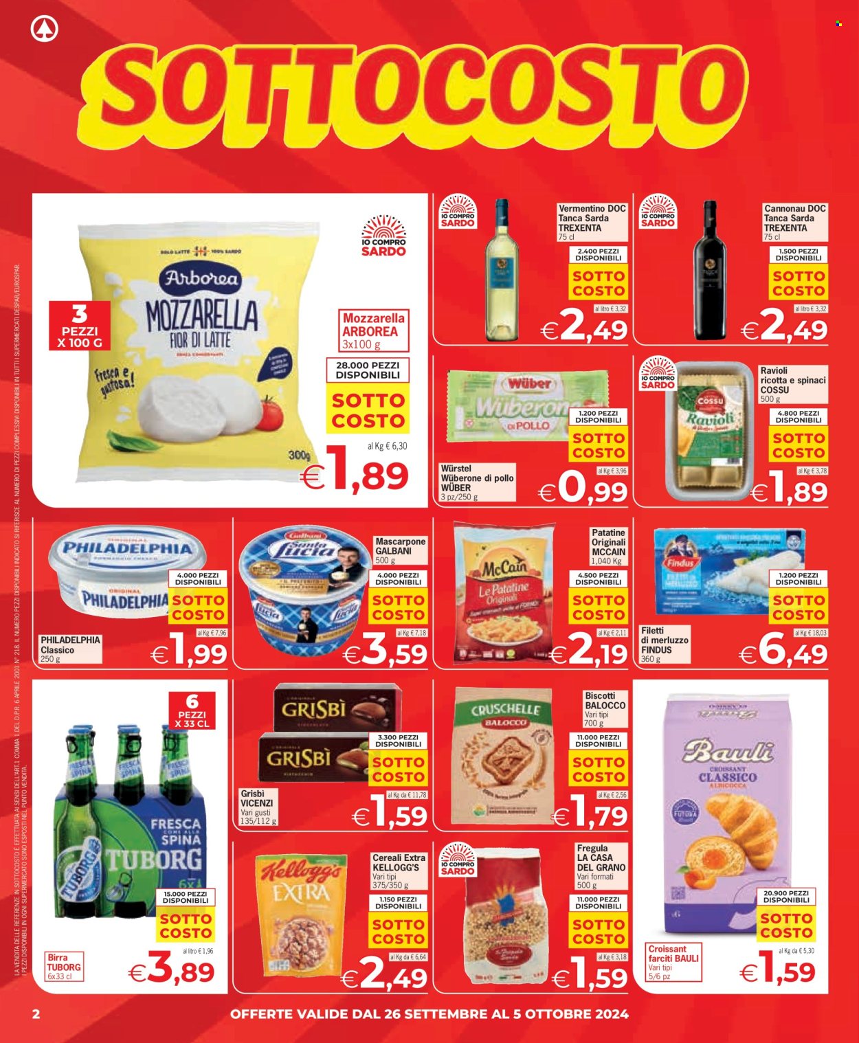 Leták Eurospar - 26.9.2024 - 6.10.2024. Strana 2