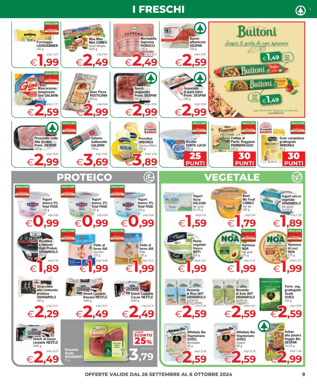 Leták Eurospar - 26.9.2024 - 6.10.2024. Strana 9