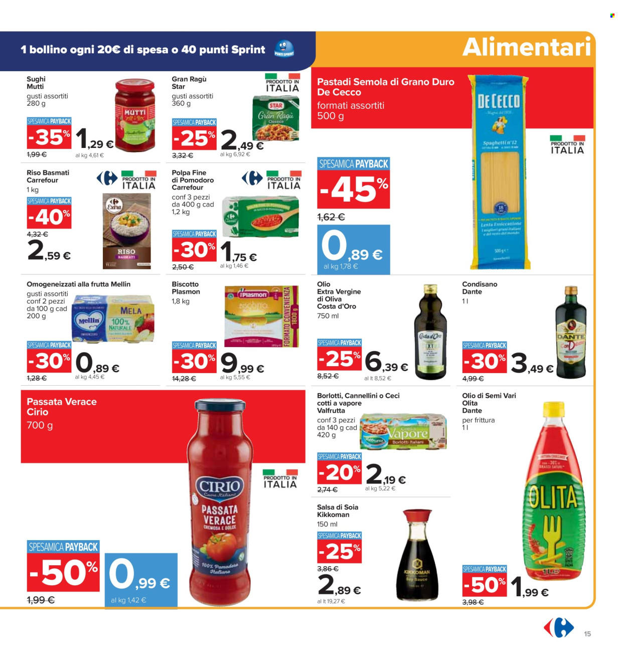 Volantino Carrefour - 26/9/2024 - 10/10/2024. Pagina 15