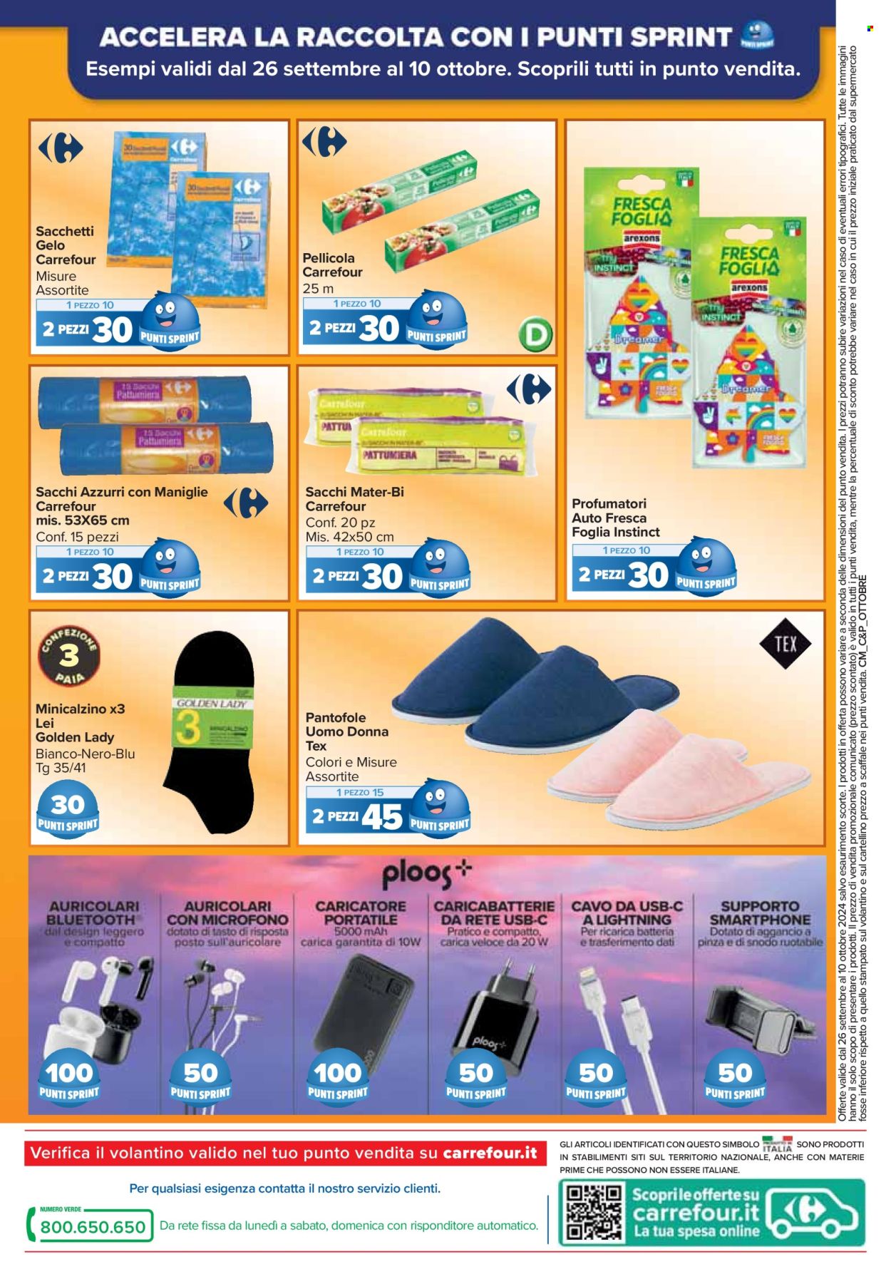 Volantino Carrefour - 26/9/2024 - 10/10/2024. Pagina 22