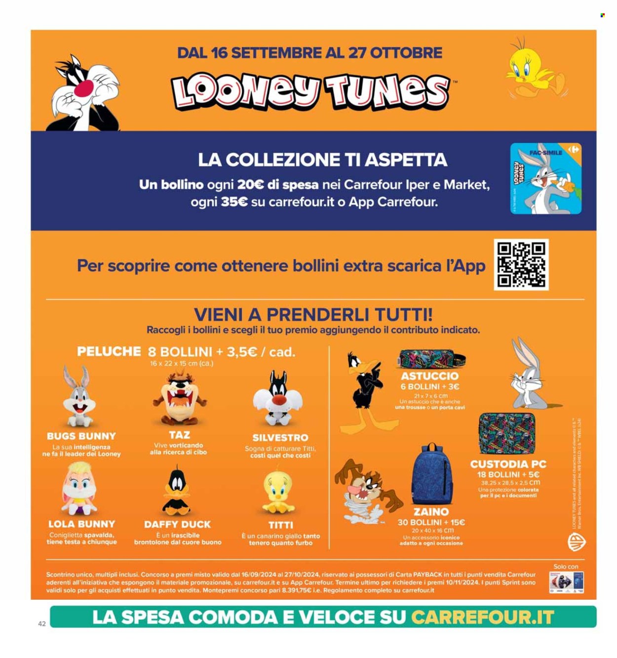 Volantino Carrefour - 26/9/2024 - 10/10/2024. Pagina 42
