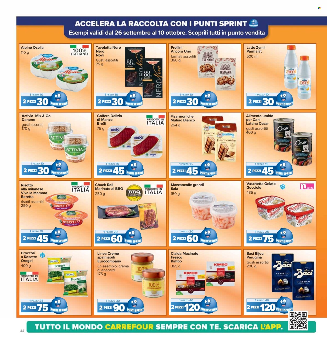 Volantino Carrefour - 26/9/2024 - 10/10/2024. Pagina 44