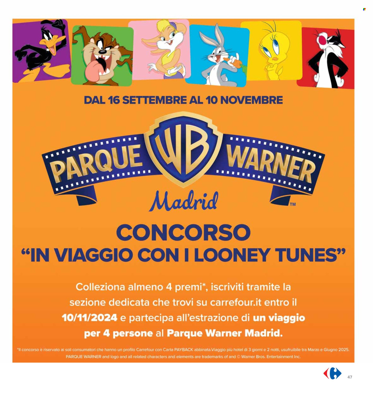 Volantino Carrefour - 26/9/2024 - 10/10/2024. Pagina 47