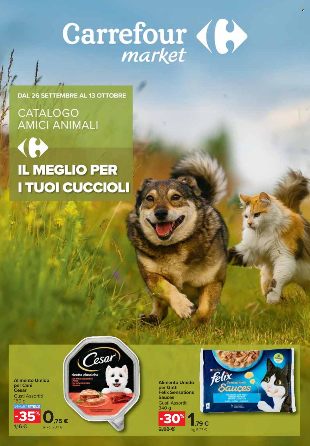 Volantino Carrefour - 26/9/2024 - 13/10/2024. Pagina 1