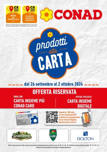 Volantino Conad - 26/9/2024 - 2/10/2024.