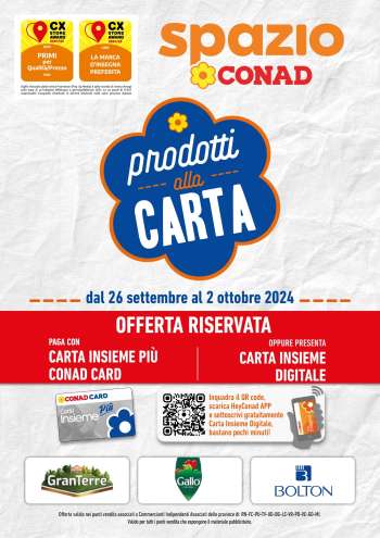 Volantino Spazio Conad - 26/9/2024 - 2/10/2024.
