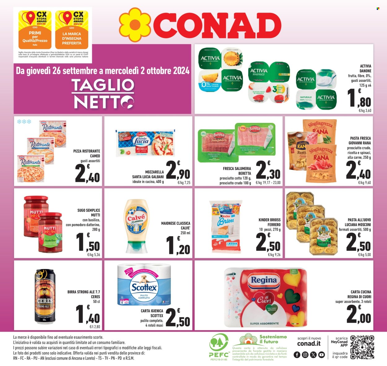 Leták Conad - 26.9.2024 - 2.10.2024. Strana 1
