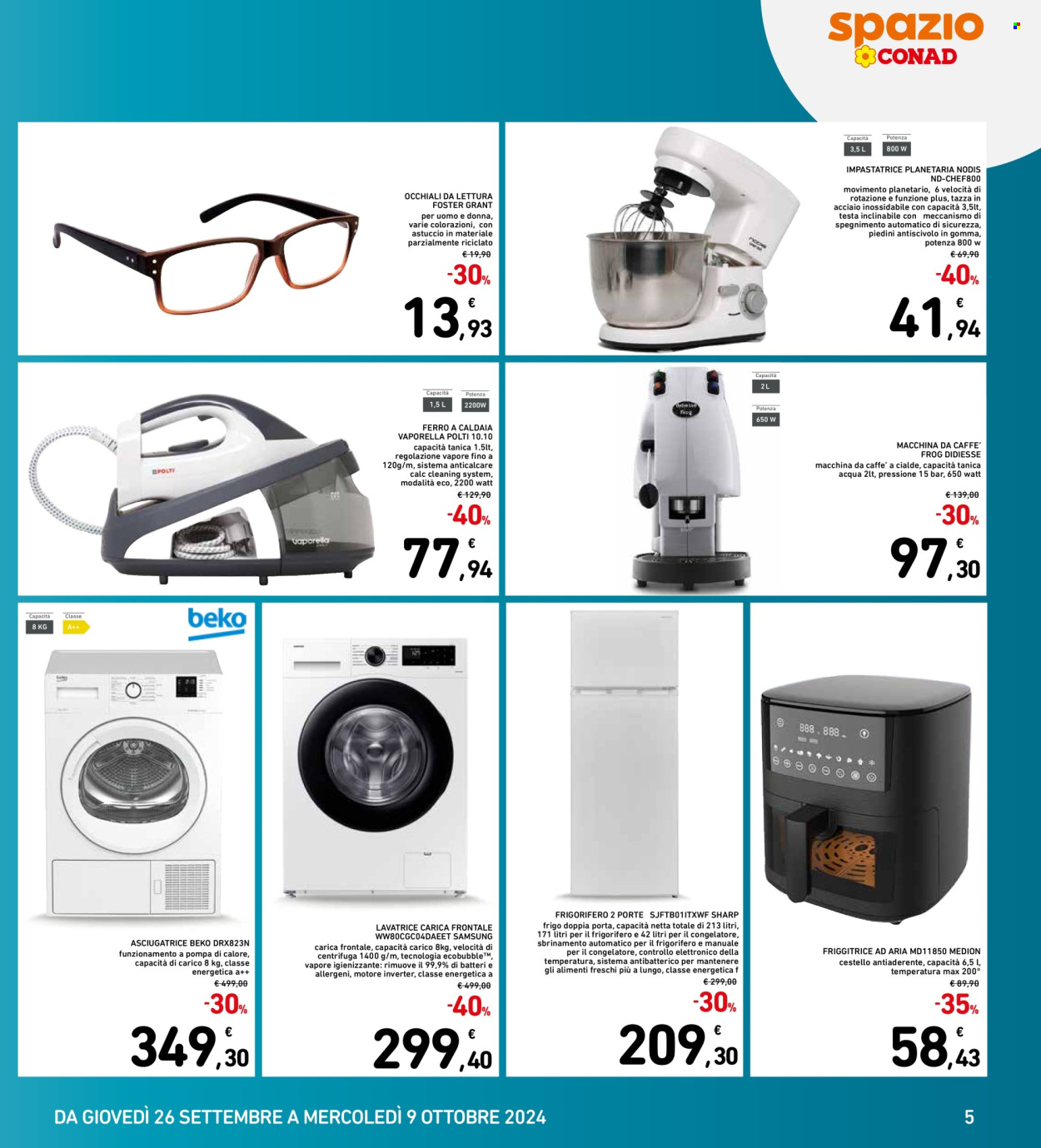 Volantino Spazio Conad - 26/9/2024 - 9/10/2024. Pagina 5