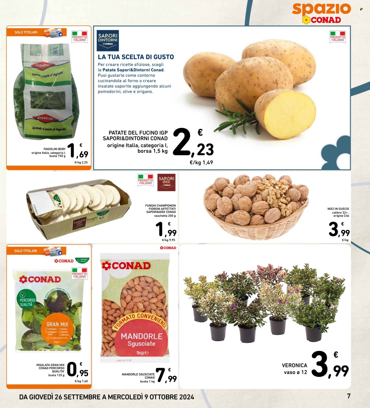 Volantino Spazio Conad - 26/9/2024 - 9/10/2024. Pagina 7