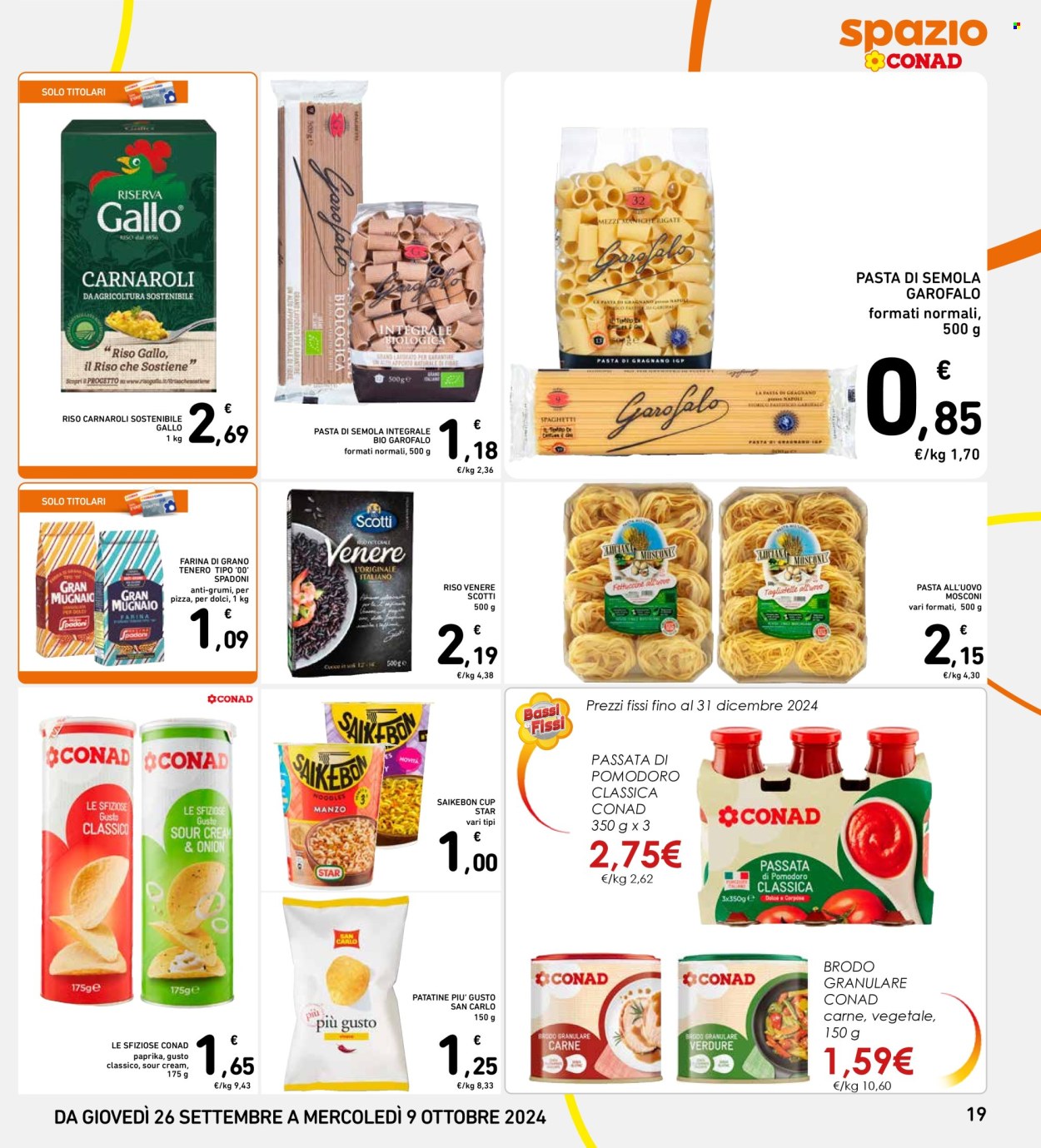 Volantino Spazio Conad - 26/9/2024 - 9/10/2024. Pagina 19