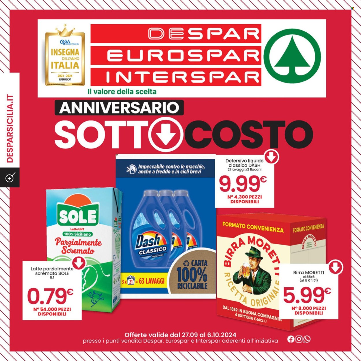 Volantino Eurospar - 27/9/2024 - 6/10/2024. Pagina 1