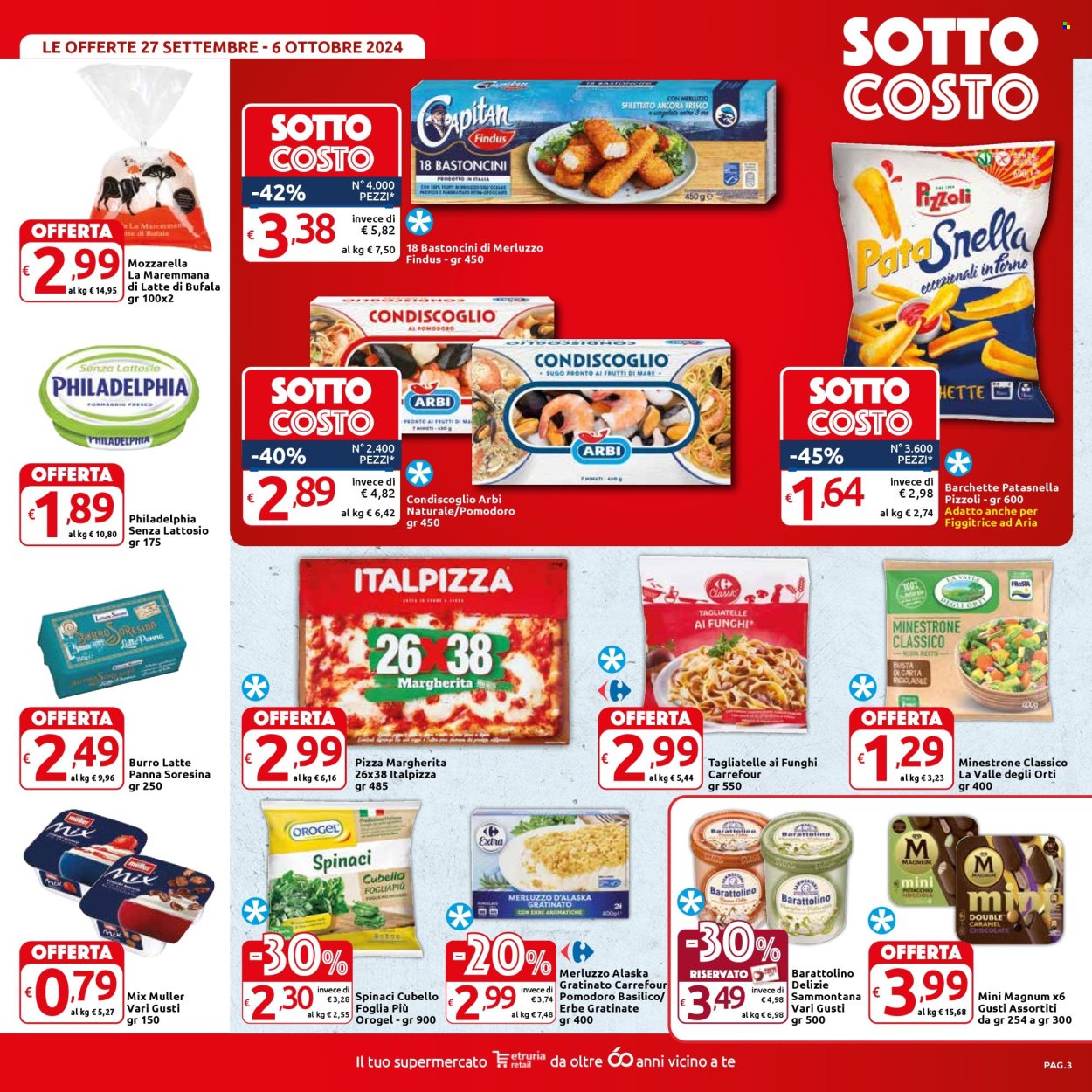 Volantino Carrefour - 27/9/2024 - 6/10/2024. Pagina 3