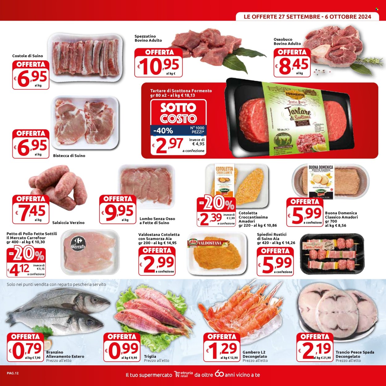 Volantino Carrefour - 27/9/2024 - 6/10/2024. Pagina 12