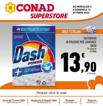 Volantino Conad Superstore - 2/10/2024 - 13/10/2024.