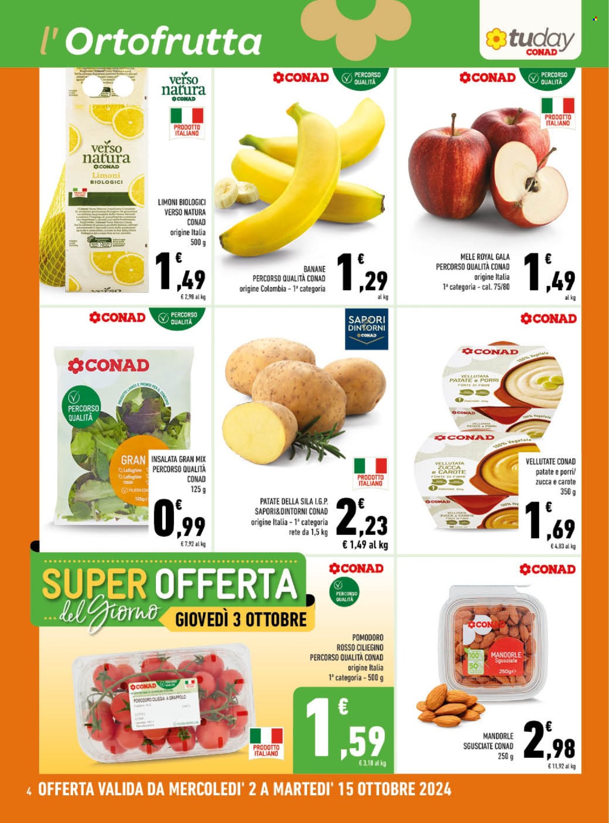 Leták TuDay Conad - 2.10.2024 - 15.10.2024. Strana 4