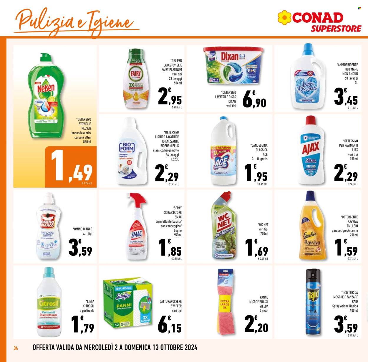 Volantino Conad Superstore - 2/10/2024 - 15/10/2024. Pagina 34