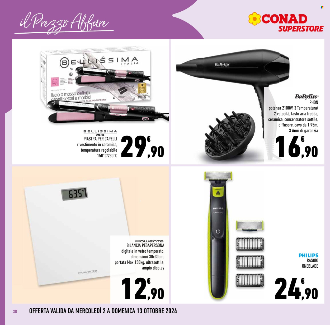 Volantino Conad Superstore - 2/10/2024 - 15/10/2024. Pagina 38
