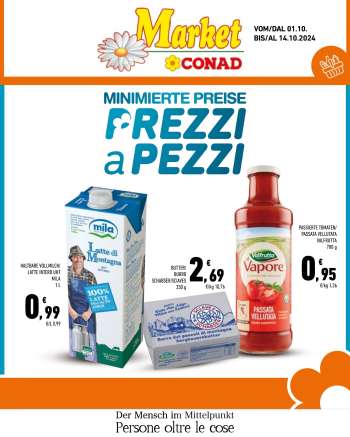 Volantino Market Conad - 1/10/2024 - 14/10/2024.