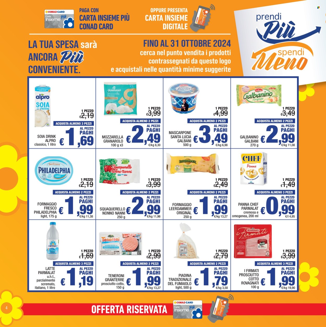 Volantino Spesa Facile Conad - 1/10/2024 - 31/10/2024. Pagina 4