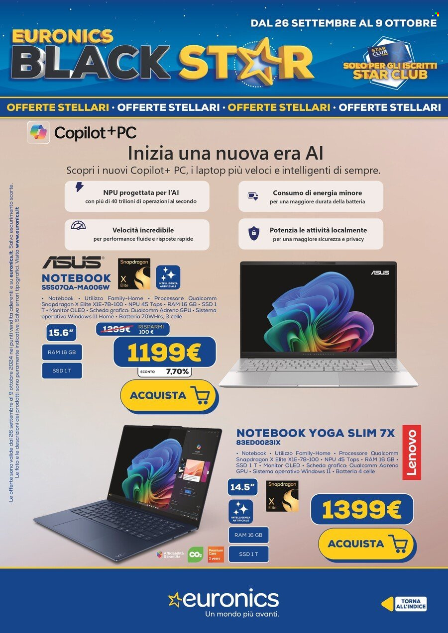 Volantino Euronics - 26/9/2024 - 9/10/2024. Pagina 16