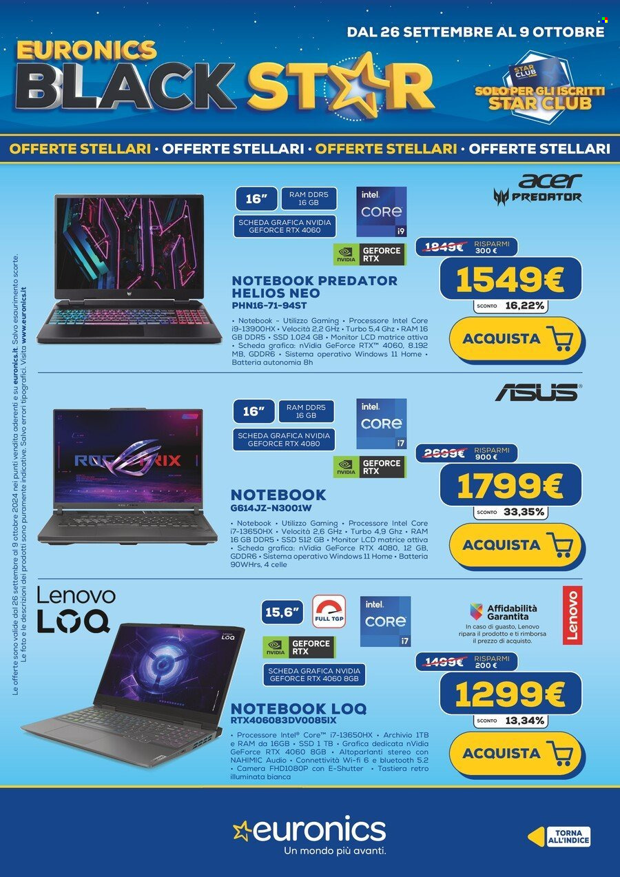 Volantino Euronics - 26/9/2024 - 9/10/2024. Pagina 19