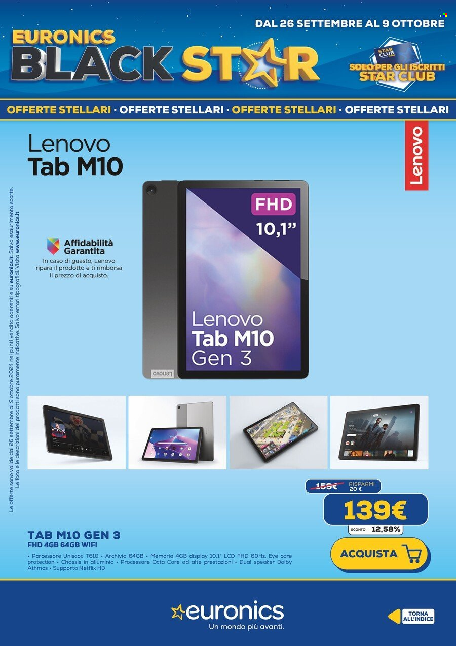 Volantino Euronics - 26/9/2024 - 9/10/2024. Pagina 25