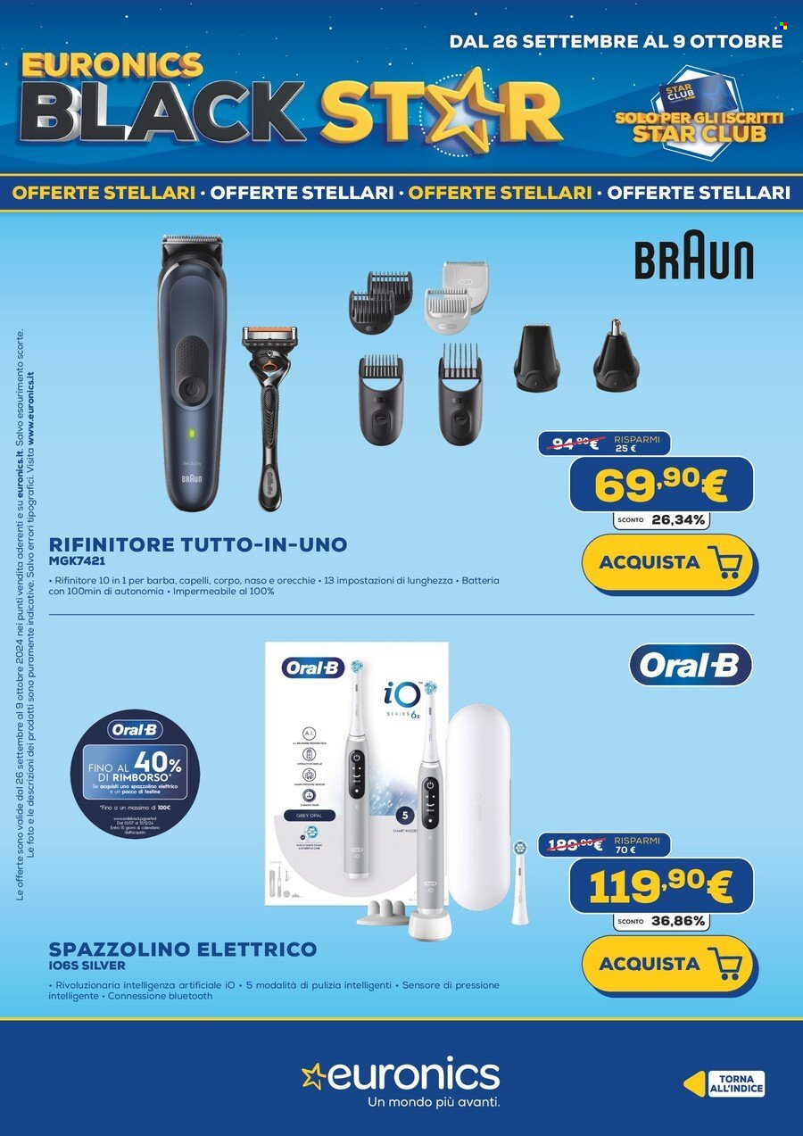 Volantino Euronics - 26/9/2024 - 9/10/2024. Pagina 39