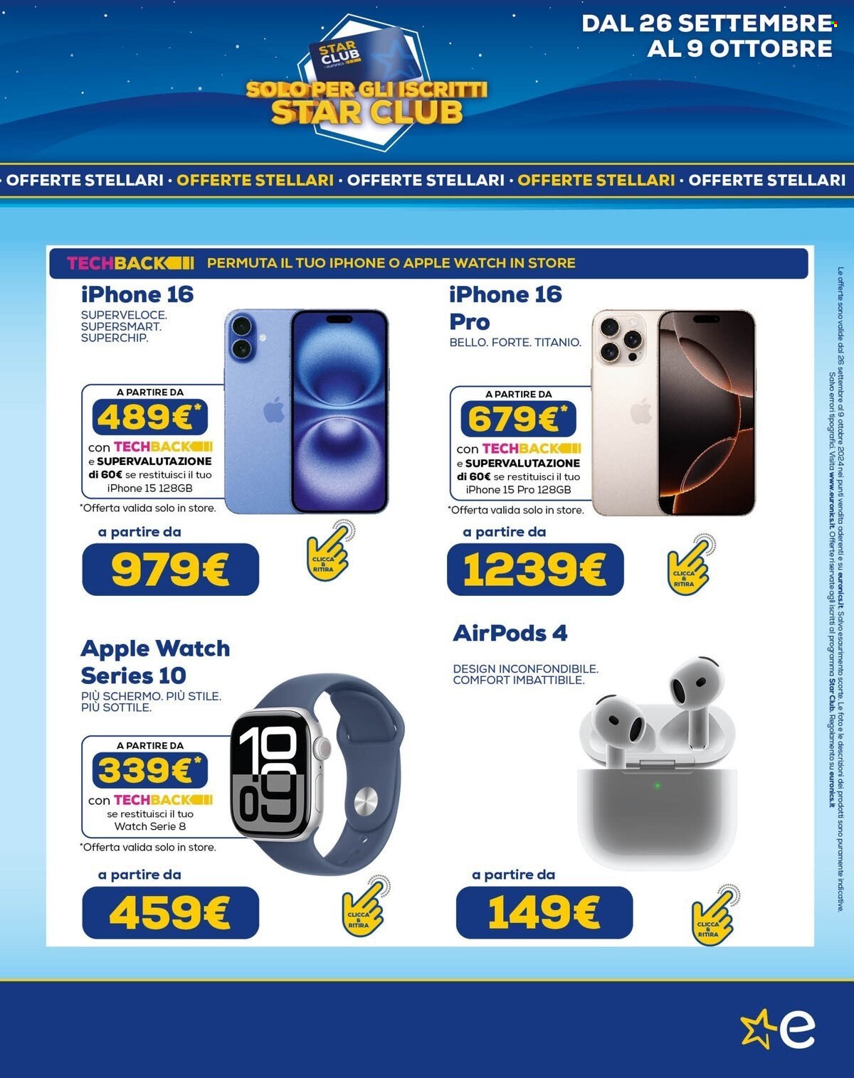 Volantino Euronics - 26/9/2024 - 10/10/2024. Pagina 3
