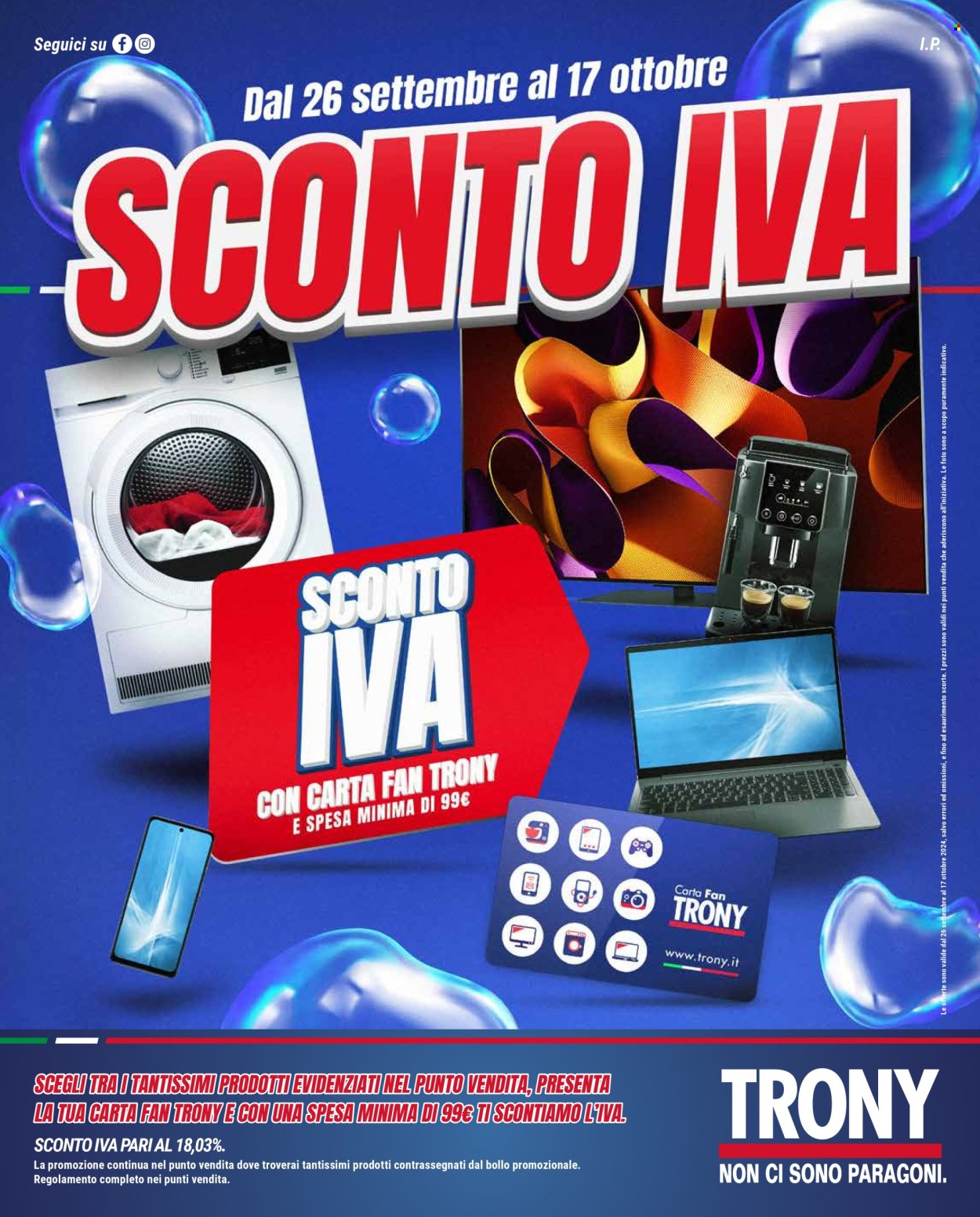 Leták Trony - 26.9.2024 - 17.10.2024. Strana 1