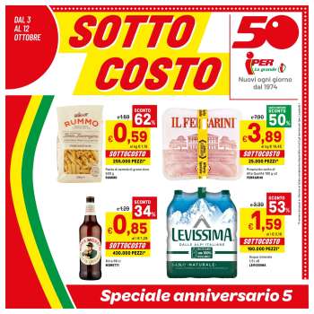 Volantino Iper, La grande i - 3/10/2024 - 12/10/2024.
