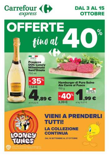 Volantino Carrefour - 3/10/2024 - 15/10/2024.