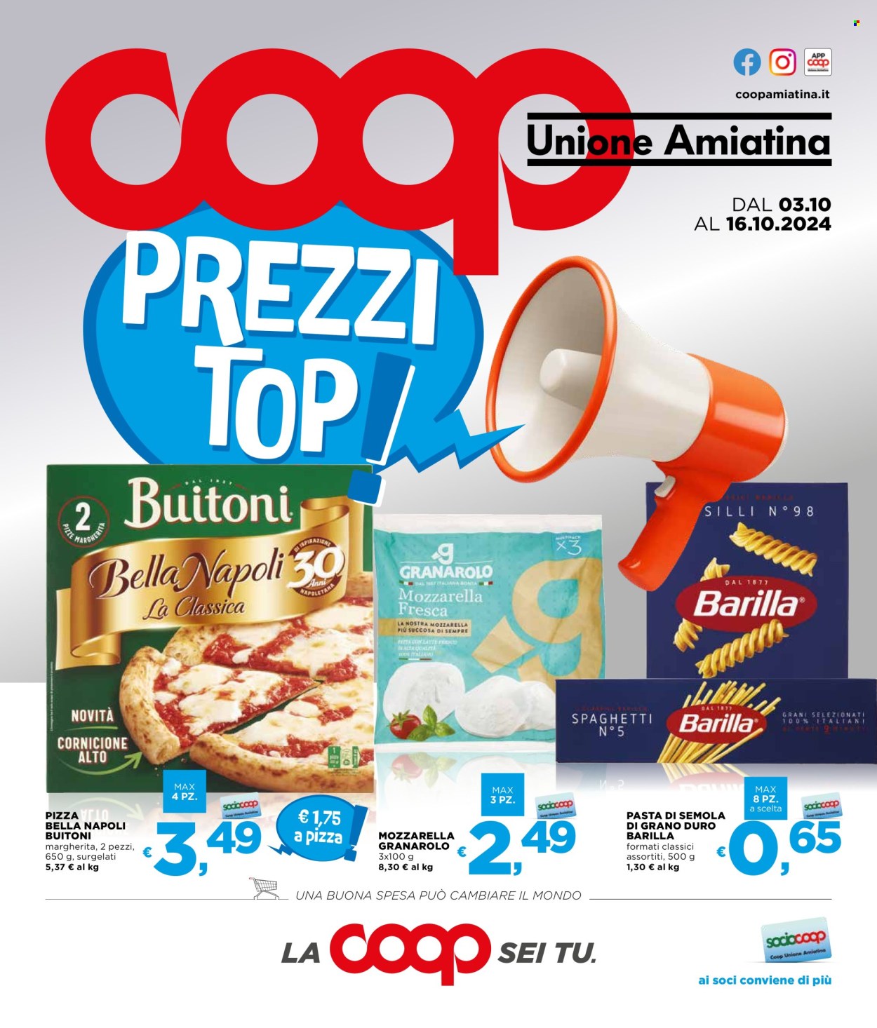 Volantino Coop - 3/10/2024 - 16/10/2024. Pagina 1