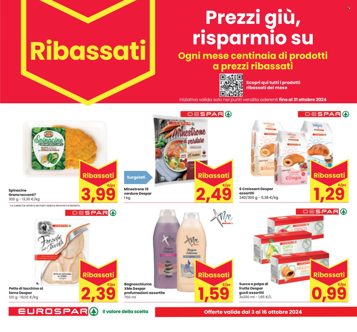 Volantino Eurospar - 3/10/2024 - 16/10/2024. Pagina 24