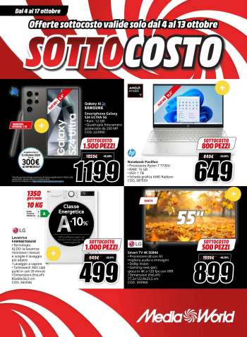 Volantino MediaWorld - 4/10/2024 - 17/10/2024.