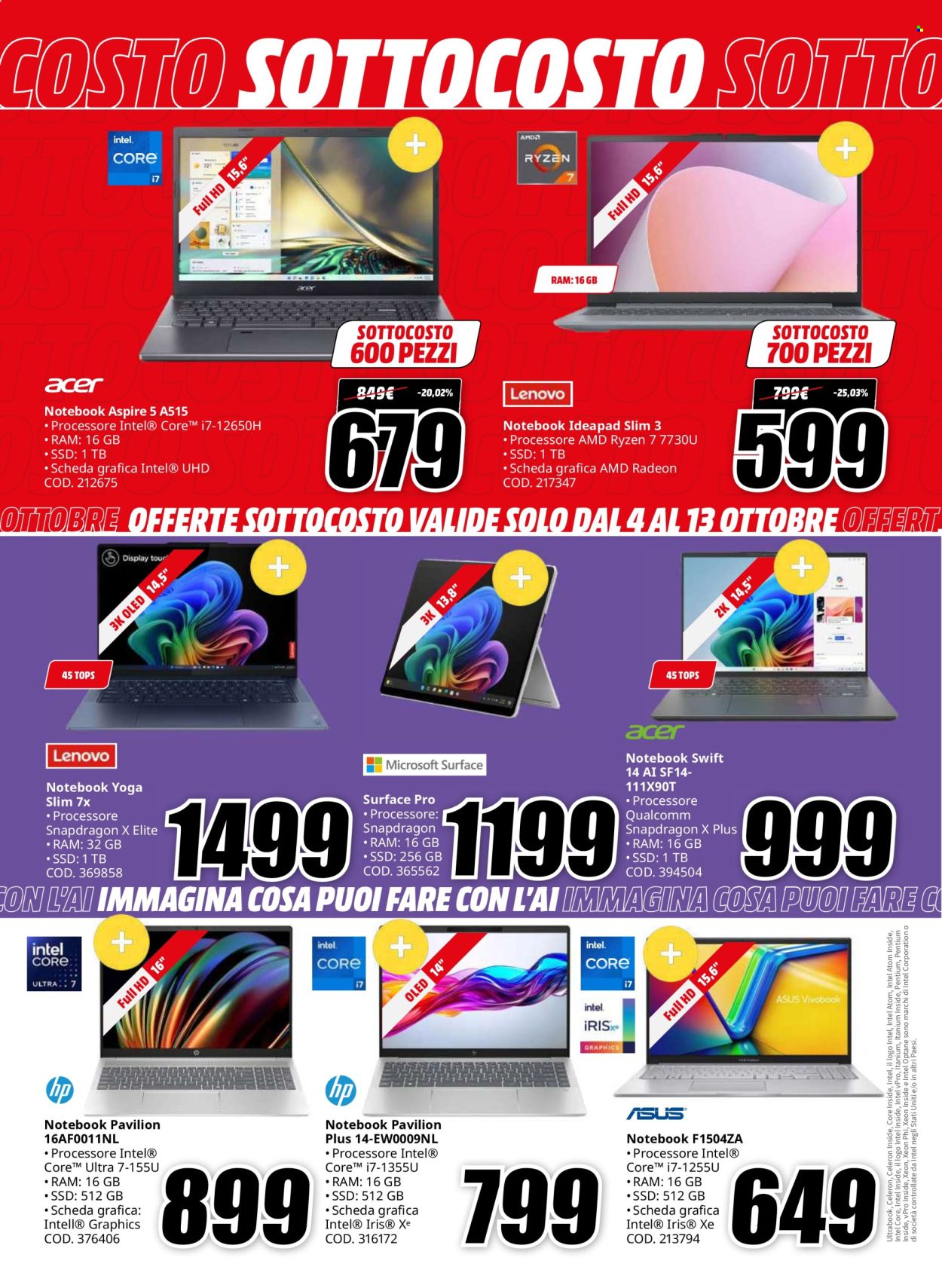 Volantino MediaWorld - 4/10/2024 - 17/10/2024. Pagina 8