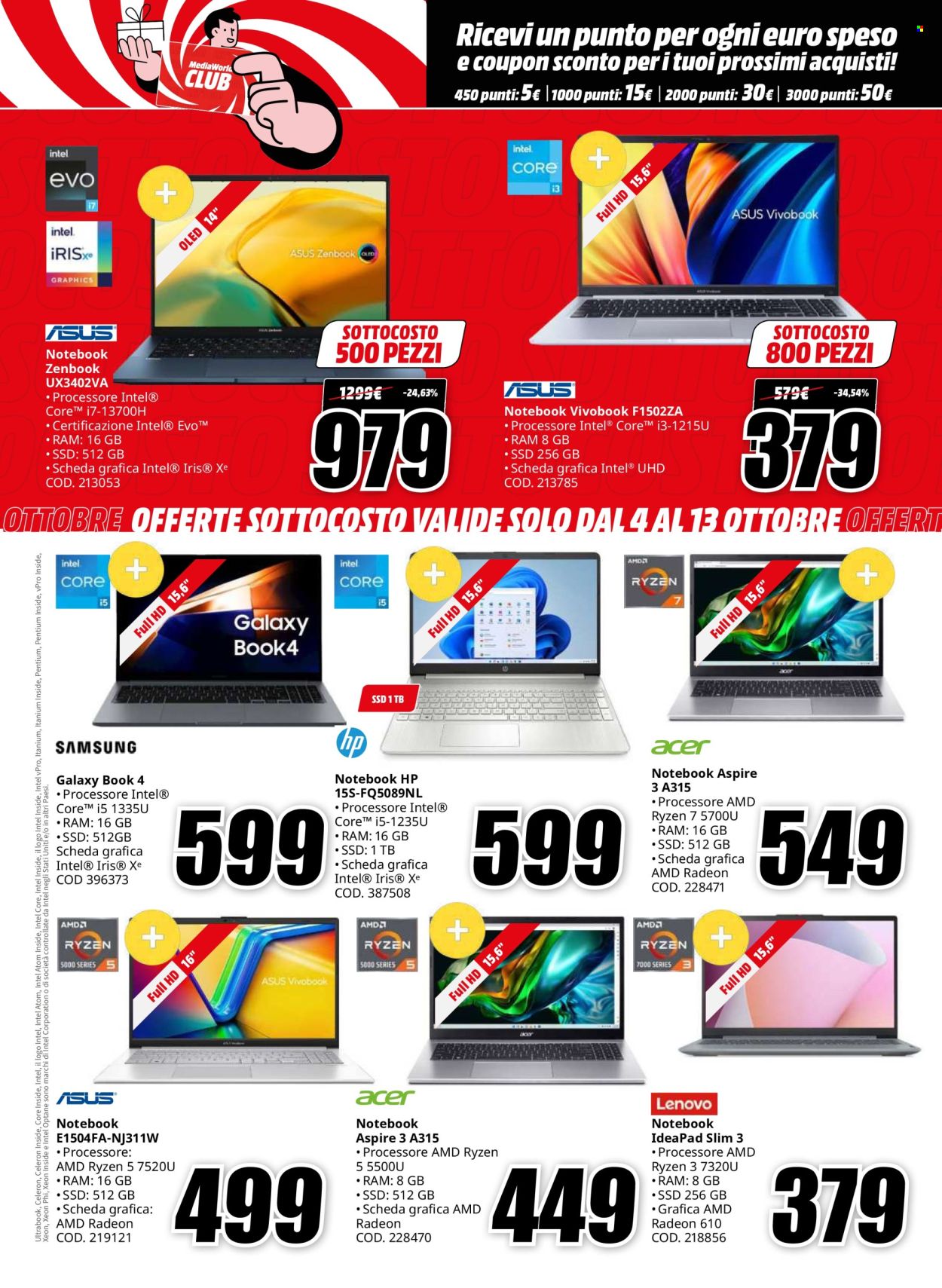 Volantino MediaWorld - 4/10/2024 - 17/10/2024. Pagina 9