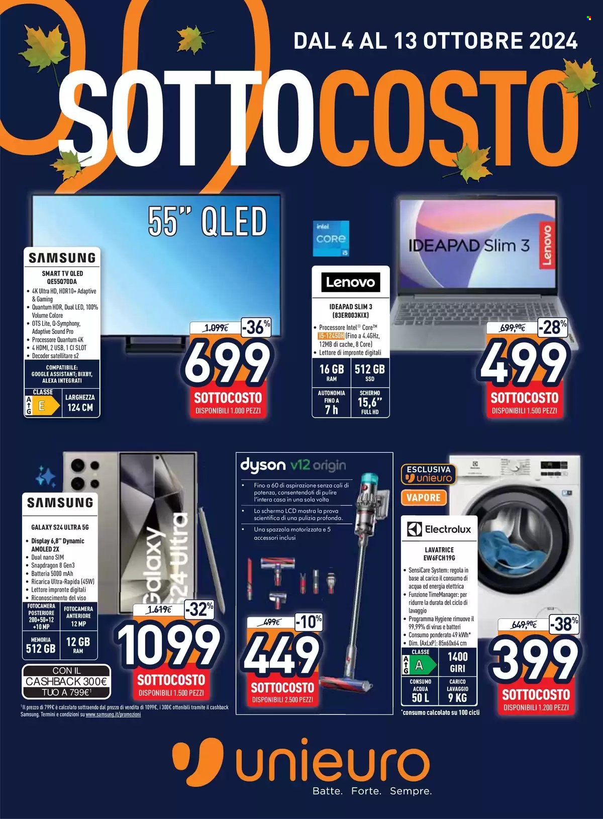 Volantino Unieuro - 4/10/2024 - 13/10/2024. Pagina 1