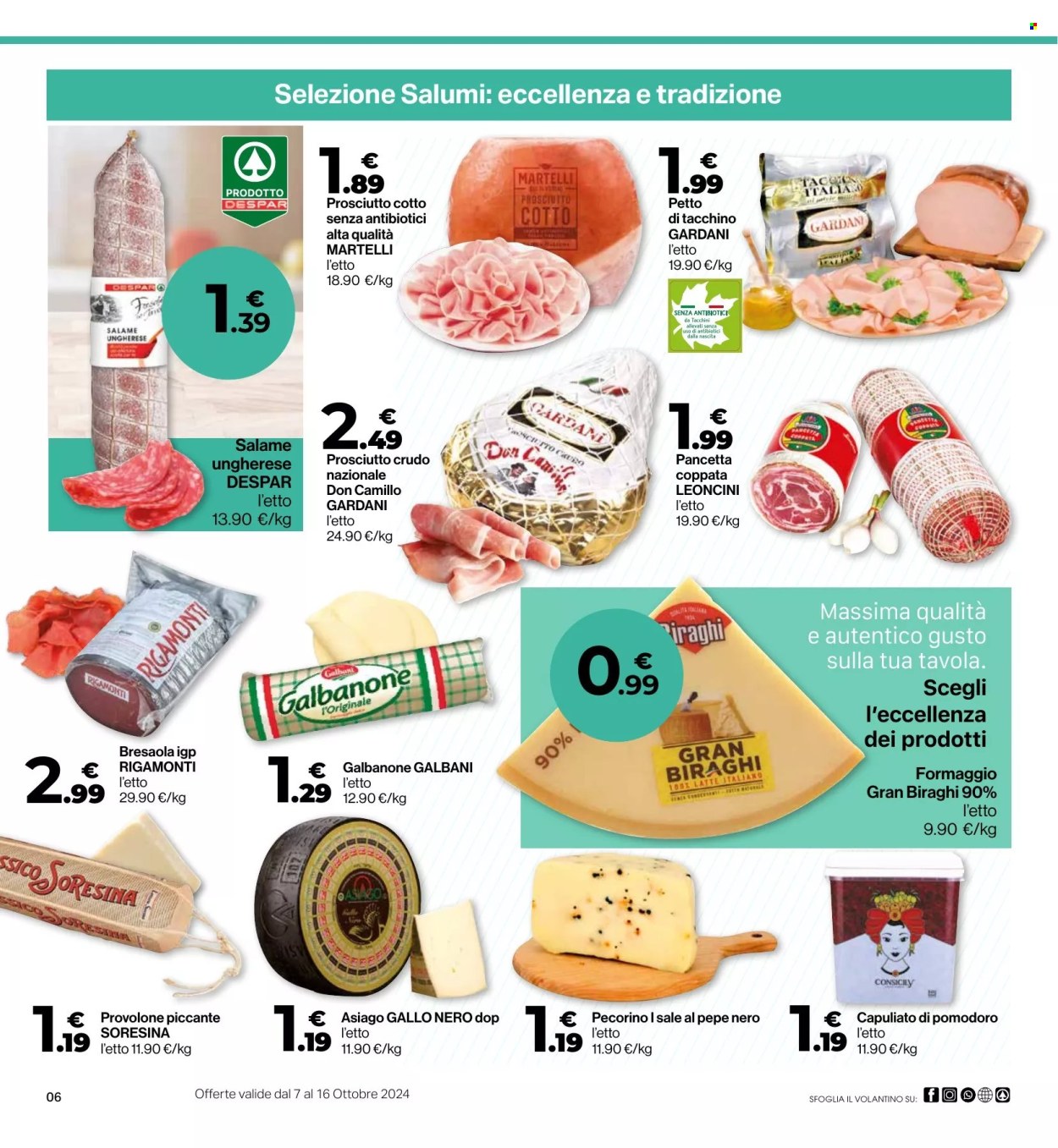 Volantino Eurospar - 7/10/2024 - 16/10/2024. Pagina 6