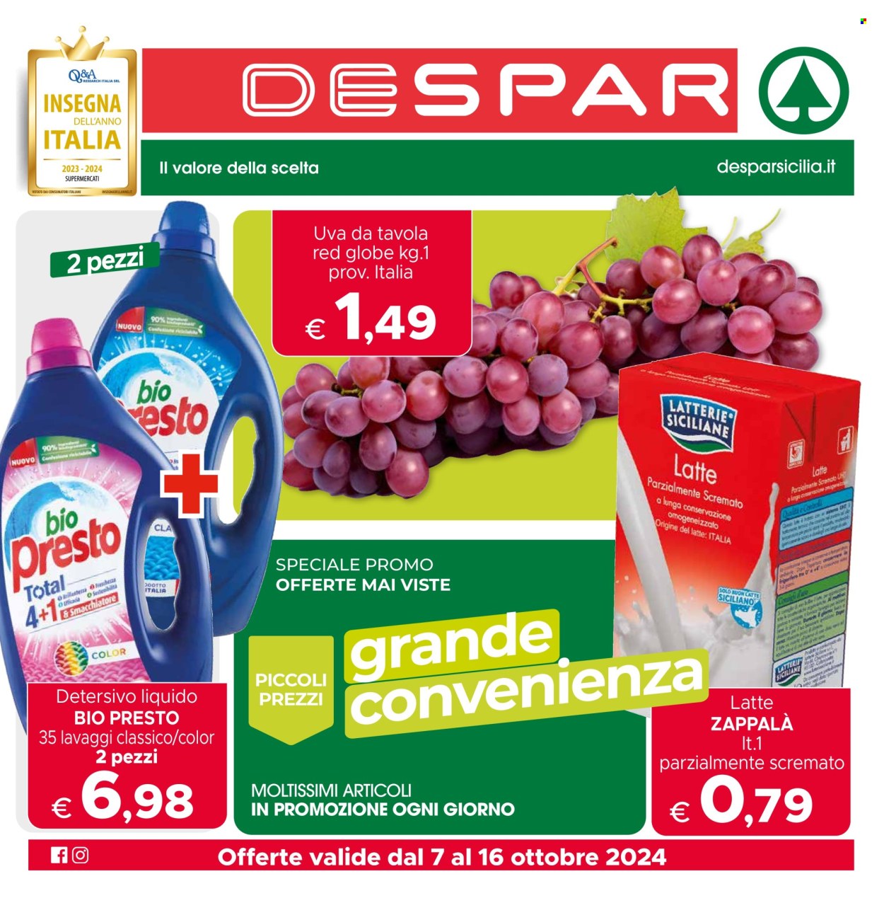 Volantino Despar - 7/10/2024 - 16/10/2024. Pagina 1