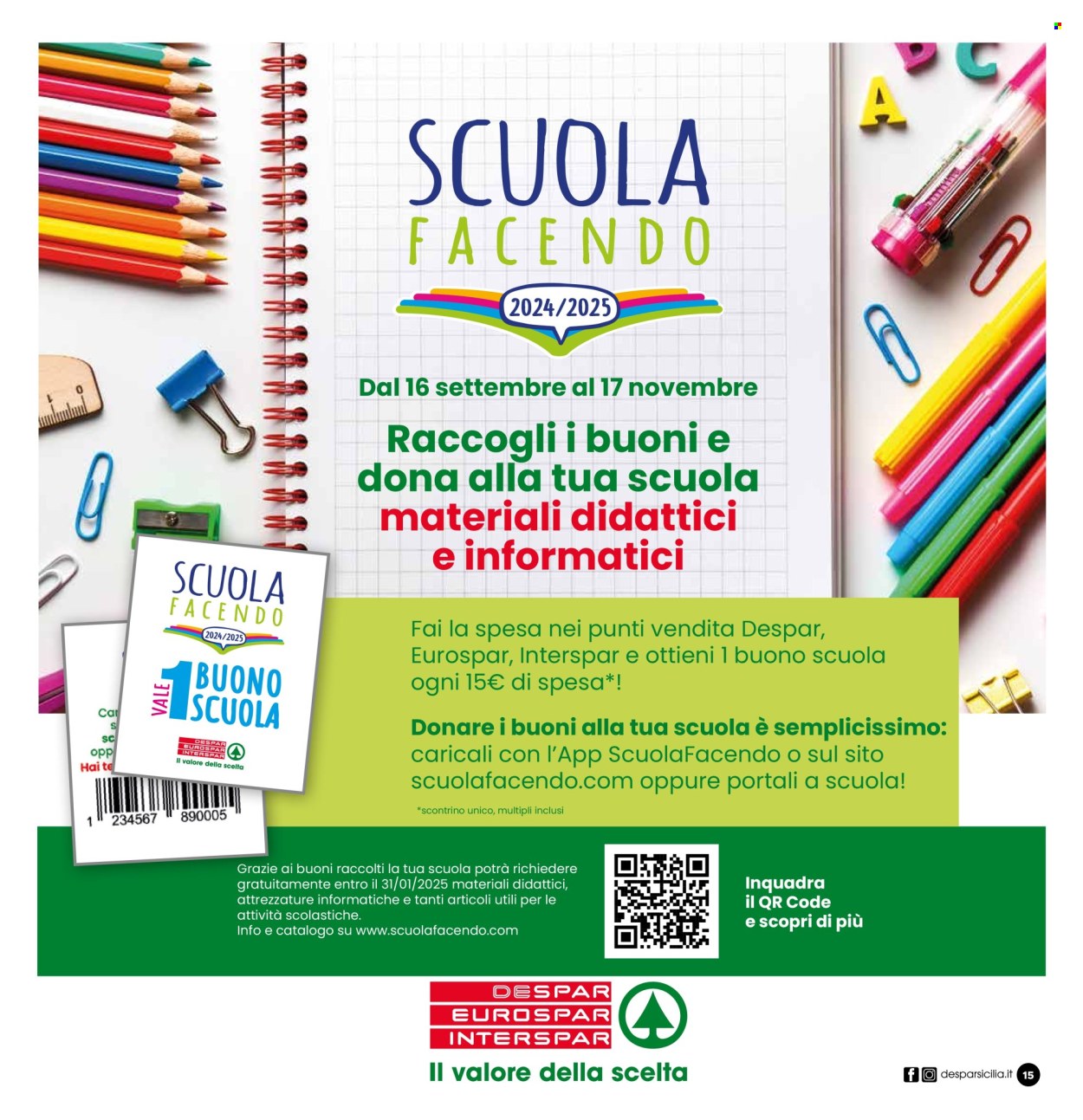 Volantino Despar - 7/10/2024 - 16/10/2024. Pagina 15