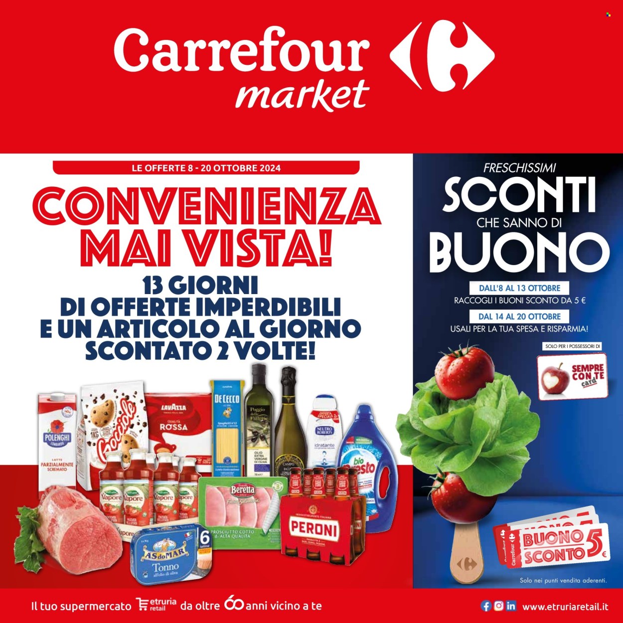 Volantino Carrefour - 8/10/2024 - 20/10/2024. Pagina 1