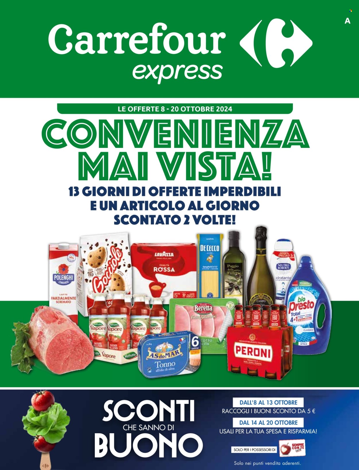 Volantino Carrefour - 8/10/2024 - 20/10/2024. Pagina 1