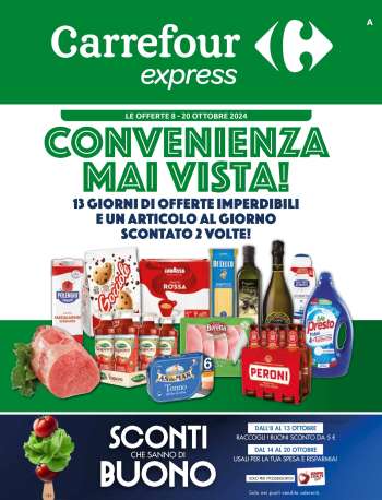 Volantino Carrefour - 8/10/2024 - 20/10/2024.